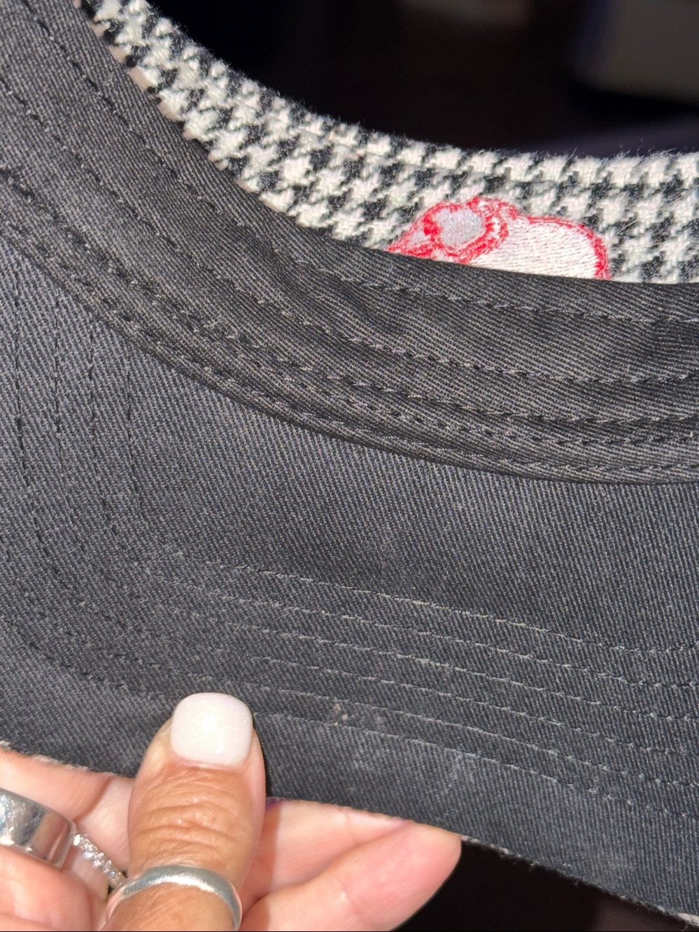 Alabama Crimson Tide houndstooth adjustable visor (EUC!) - Picture 4 of 4
